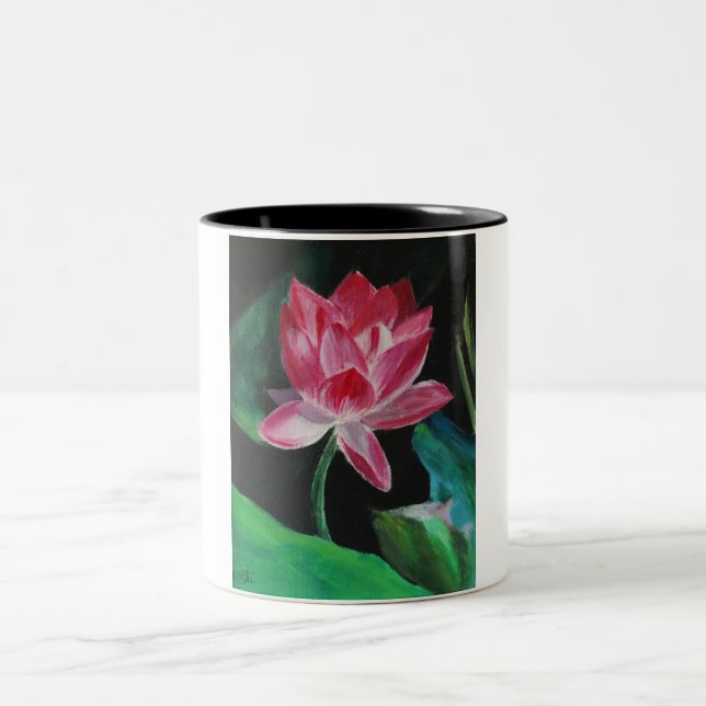 Lotus painting Tasse (Mittel)