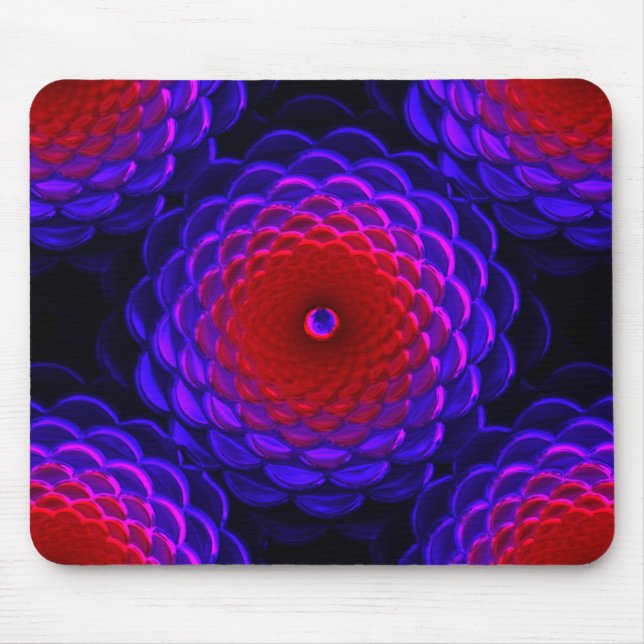 Lotus Pattern Glass Art 3B Mousepad (Vorne)