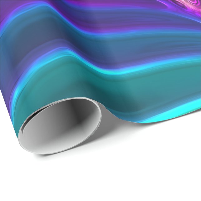 Lotus Pattern Glass Art 5a Wrapping Paper Geschenkpapier (Rolleneckpunkt)