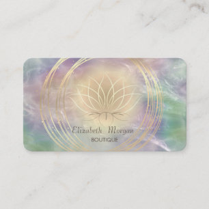 Lotus Pearl Holographic Visitenkarte