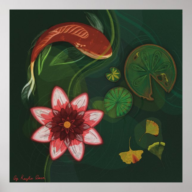 Lotus Pond Poster (Vorne)