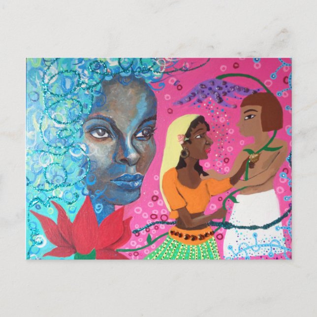 Lotus Postkarte (Vorderseite)