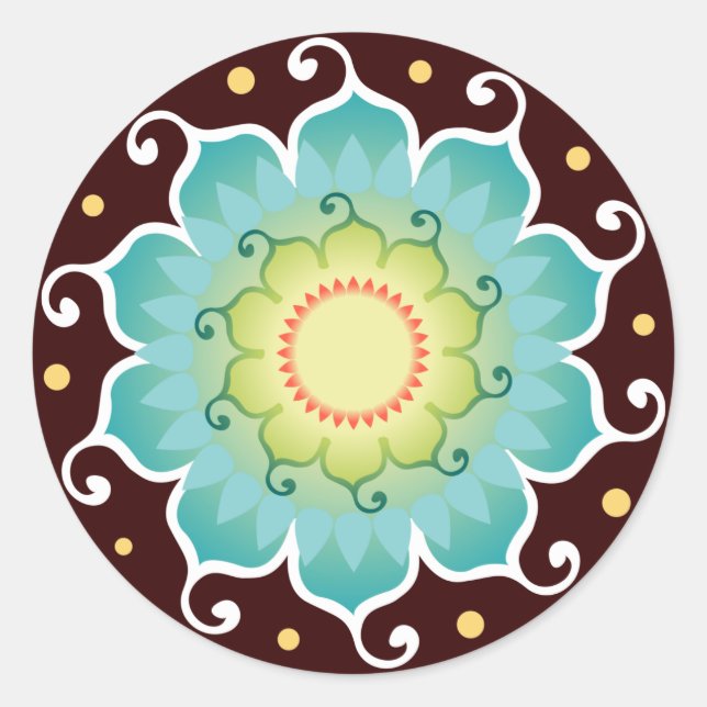 Lotus Radiant Stickers (Vorderseite)