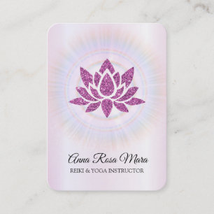 *~* Lotus Rays Reiki Energy Healing MAGENTA  Visitenkarte