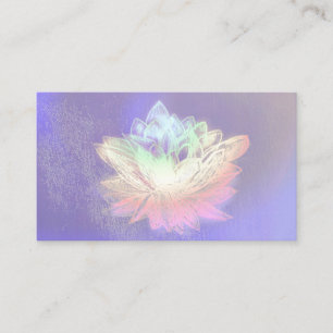 Lotus, Reiki, Spirituelle, Pastel-Visitenkarten Visitenkarte