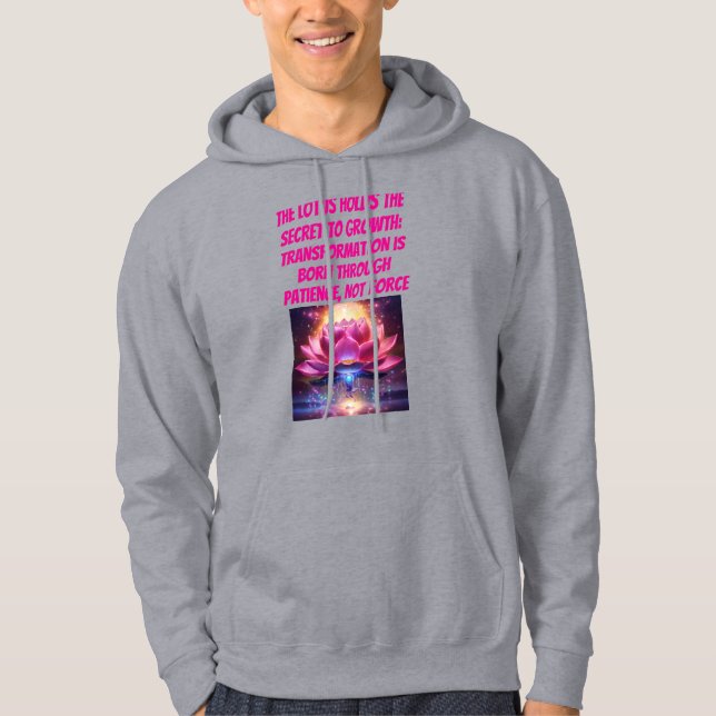 Lotus-Reinheit im Schlammdesign T-Shirt Hoodie (Vorderseite)