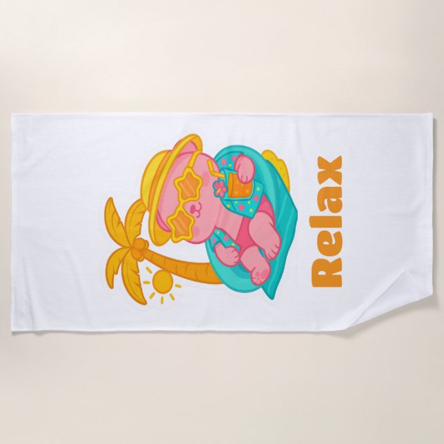 Lotus Relax Beach Towel Strandtuch (Vorderseite)