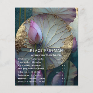 Lotus Reverie Lotus-Blumendesign Flyer
