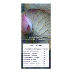 Lotus Reverie Lotus-Blumendesign Werbekarte