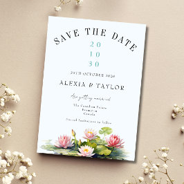 Lotus Save the Date-Einladungsvorlage Einladung