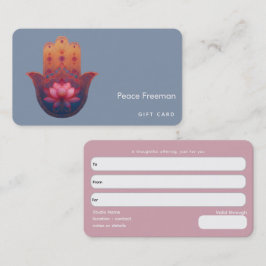 Lotus-Segen | Hamsa-Hand Visitenkarte