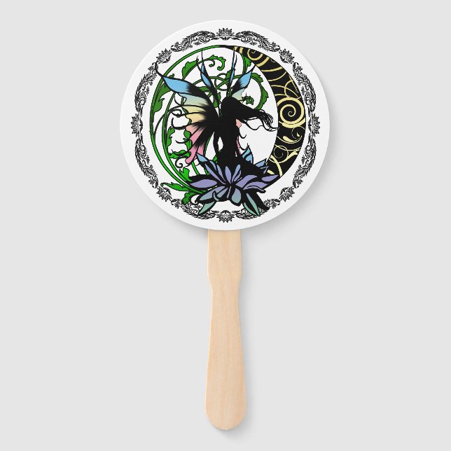 Lotus Shadow Fairy Fächer (Vorderseite)