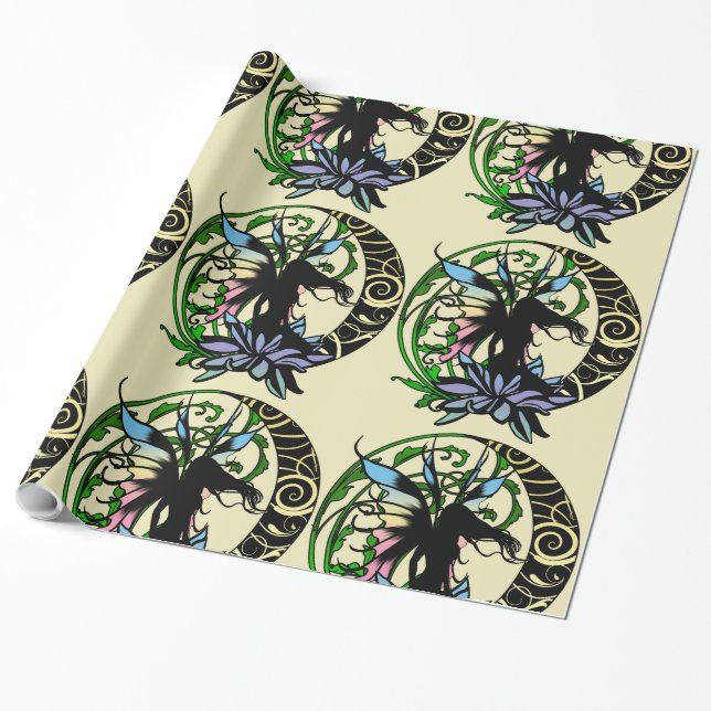 Lotus Shadow Fairy Geschenkpapier (Ungerollt)