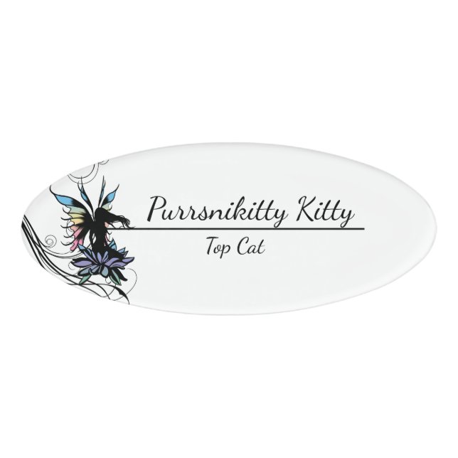 Lotus Shadow Fairy Namenschild (Vorderseite)