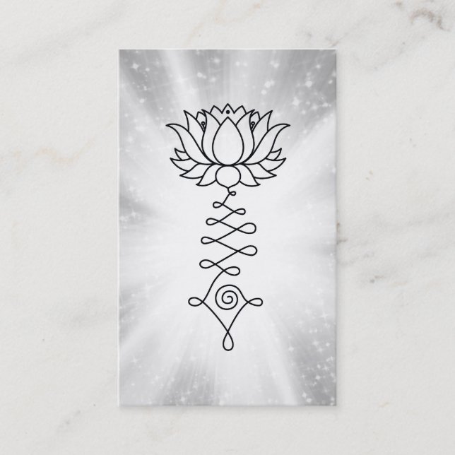 *~* Lotus Sparkle Rays Reiki Energy Healing Visitenkarte (Vorderseite)