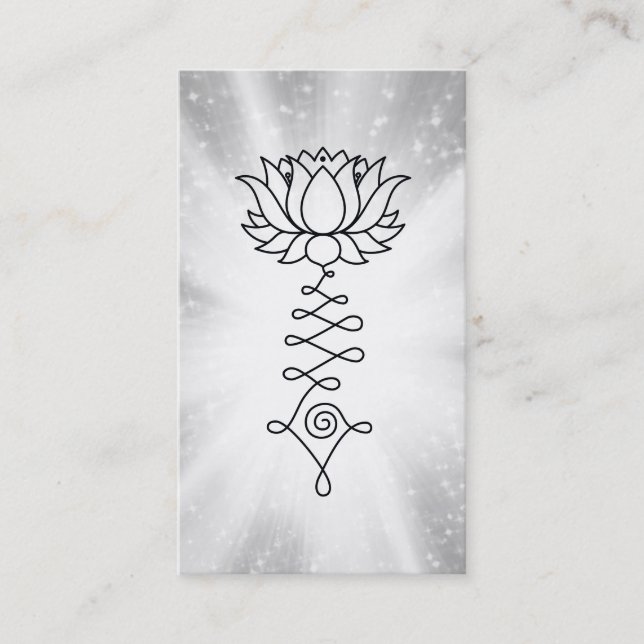*~* Lotus Sparkle Rays Reiki Energy Healing Visitenkarte (Vorderseite)