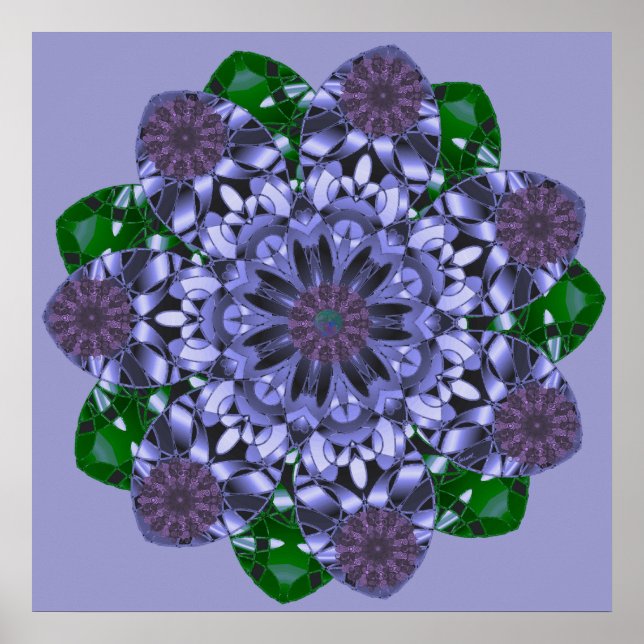 Lotus Star Print Poster (Vorne)