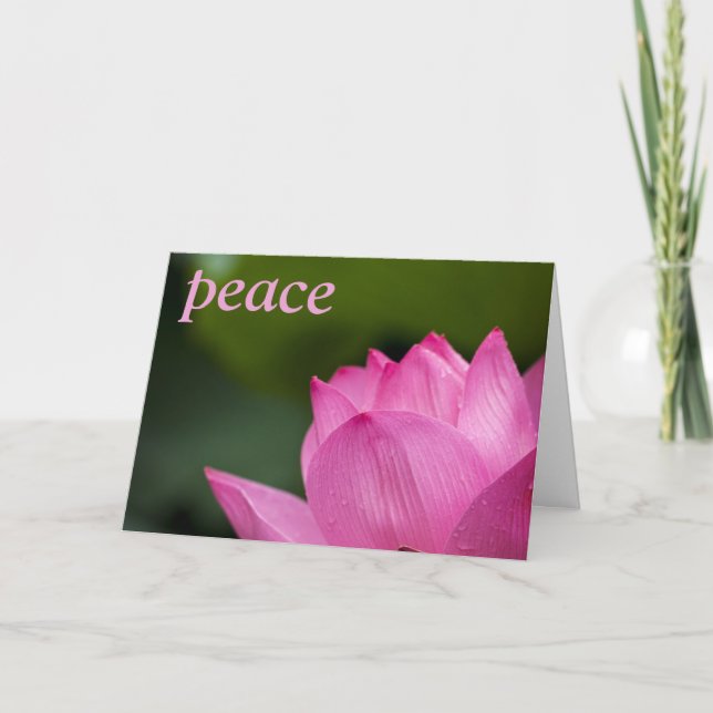 Lotus Sympathy Card Karte (Vorderseite)