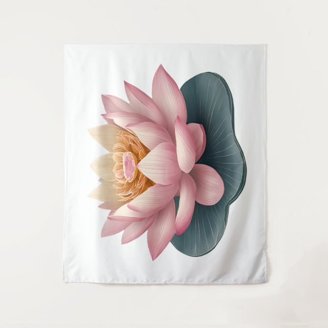 Lotus Tapestry Wandteppich (Vorderseite)