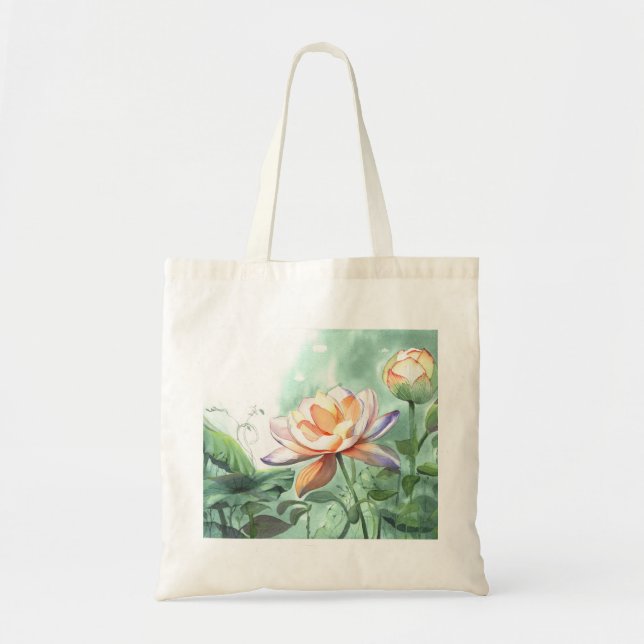 Lotus-Taschentuch Tragetasche (Vorne)