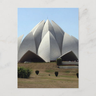 Lotus temple delhi postkarte