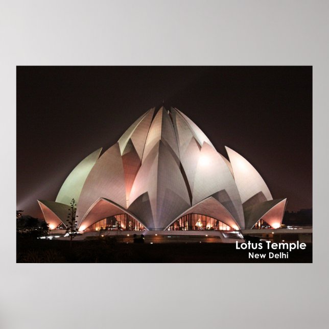 Lotus Temple Poster (Vorne)