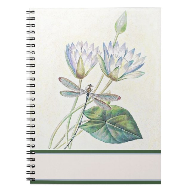 Lotus und Libelle Notizblock (Vorderseite)