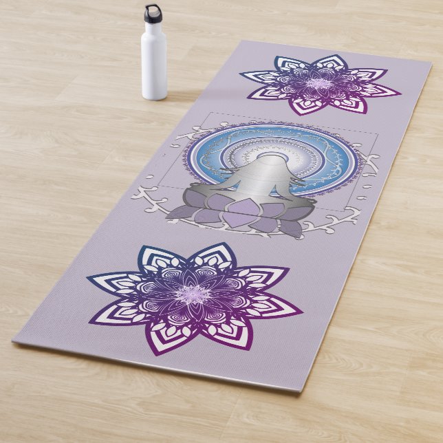 Lotus und Mandala Yogamatte (Beispiel)