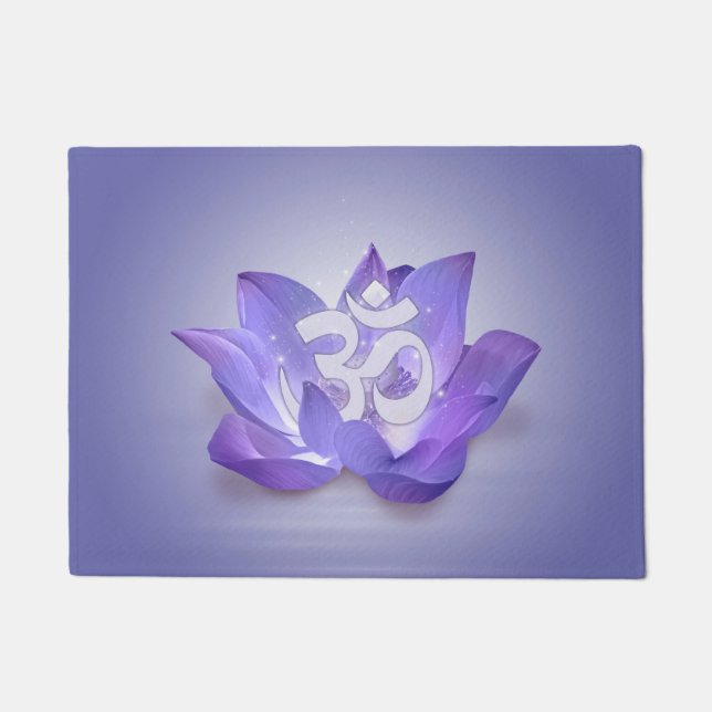Lotus und OM-Symbol Fußmatte (Vorderseite)
