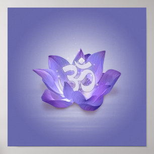 Lotus und OM-Symbol Poster