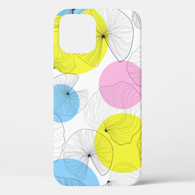 Lotus Verlasse farbenfrohe Flecken Muster Case-Mate iPhone Hülle (Rückseite)