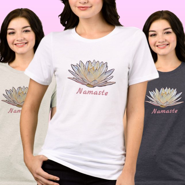 Lotus Wasserlilie Blossom Pastell Floral Tri-Blend Shirt (Von Creator hochgeladen)