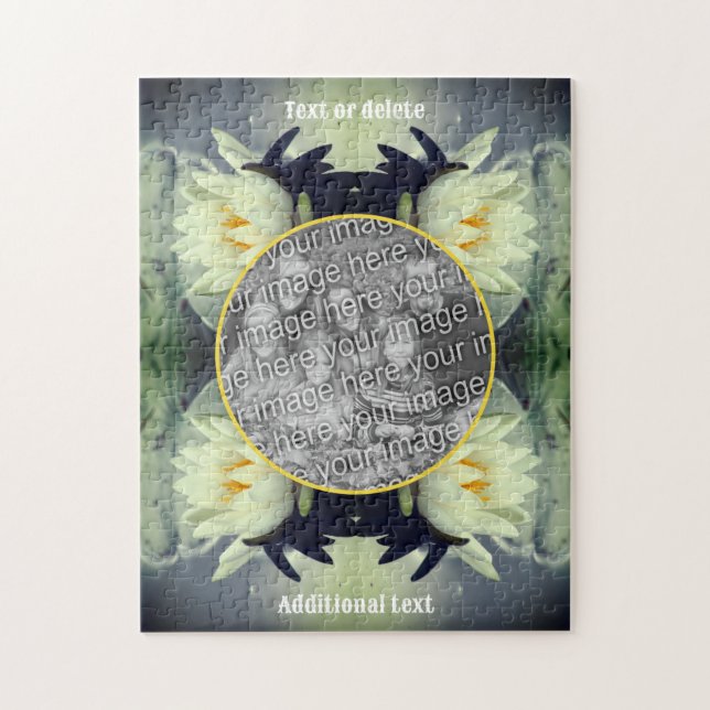 Lotus Water Lily Blume erstellen Sie Ihr eigenes F Puzzle (Vertikal)