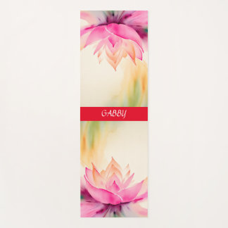 Lotus Watercolor Abstrakt Zen Design Yogamatte
