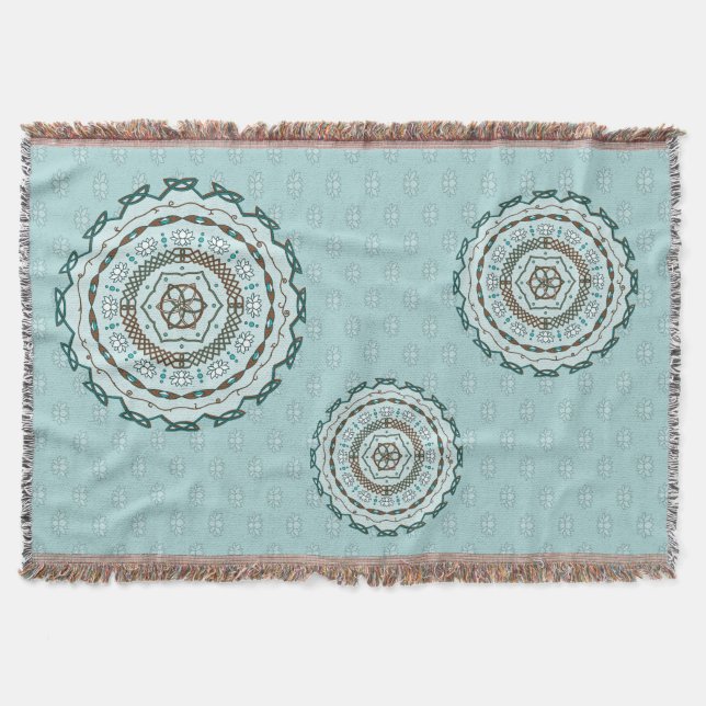 Lotus-Webart-Wurfs-Decke Decke (Vorderseite)