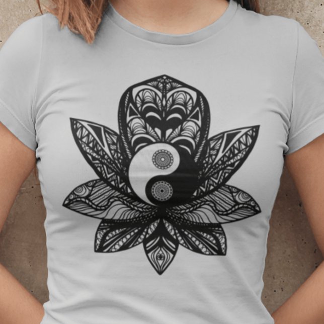 Lotus Yin Yang T-Shirt (Von Creator hochgeladen)