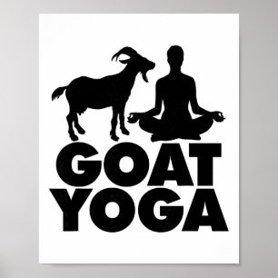 Lotus-Yoga-Haltung Ziegen-Yoga _1 Poster