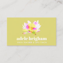 Lotus-Yoga-Lehrer für Wasserfarbe und Lebensbeglei