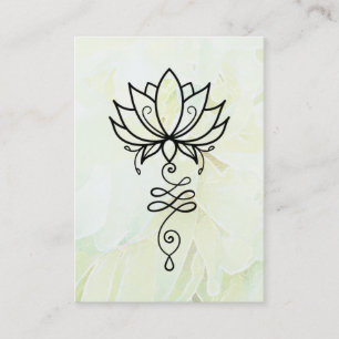 *~* Lotus Yoga Nirvana Sacred Geometony Peony Visitenkarte