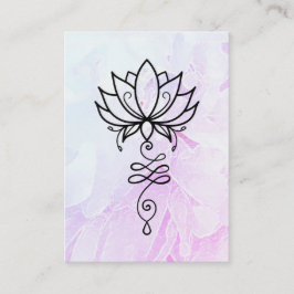 *~* Lotus Yoga Nirvana Sacred Geometry Peony Visitenkarte