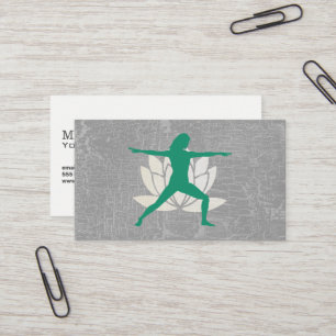 Lotus Yoga-Pose Visitenkarte