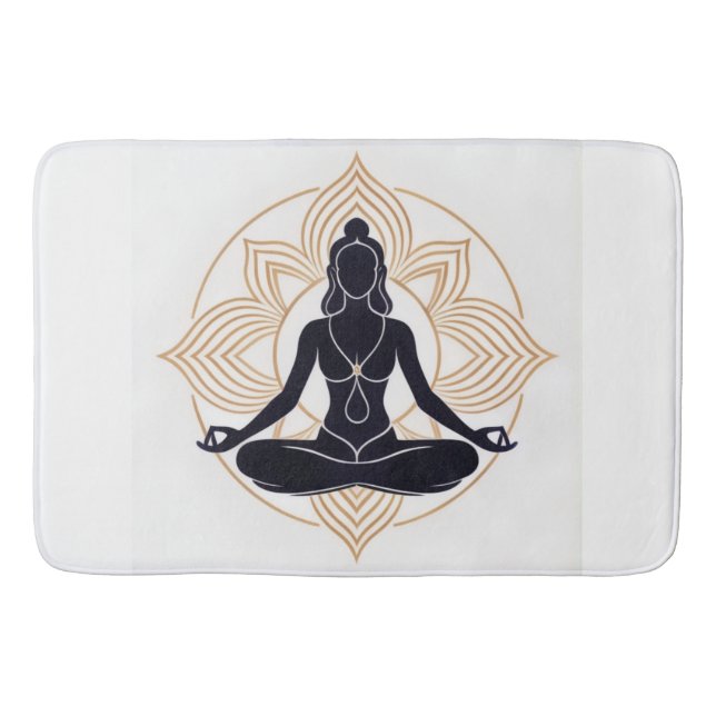 Lotus Zen Bath Mat Badematte (Vorderseite)