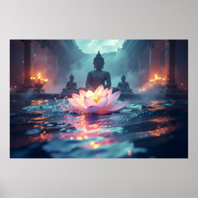 LOTUS - ZEN-BUDDHISMUS POSTER (Vorne)