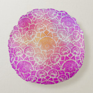 Lotus Zen Medizin Pillow Rundes Kissen