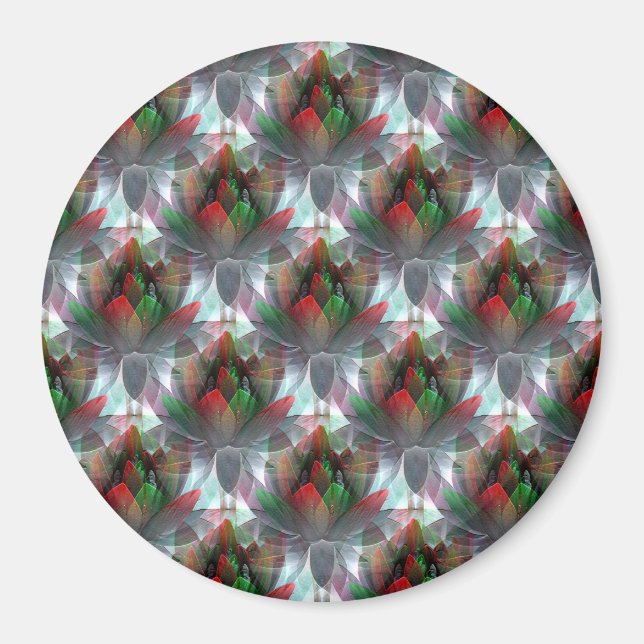 Lotus zu Weihnachten.... Magnet (Vorne)