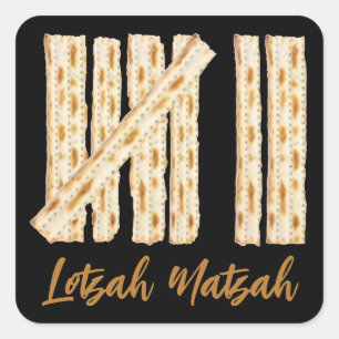 Lotzah Matzah Passover 7 Tage Quadratischer Aufkleber