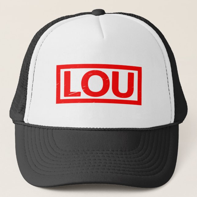 Lou Briefmarke Truckerkappe (Vorderseite)