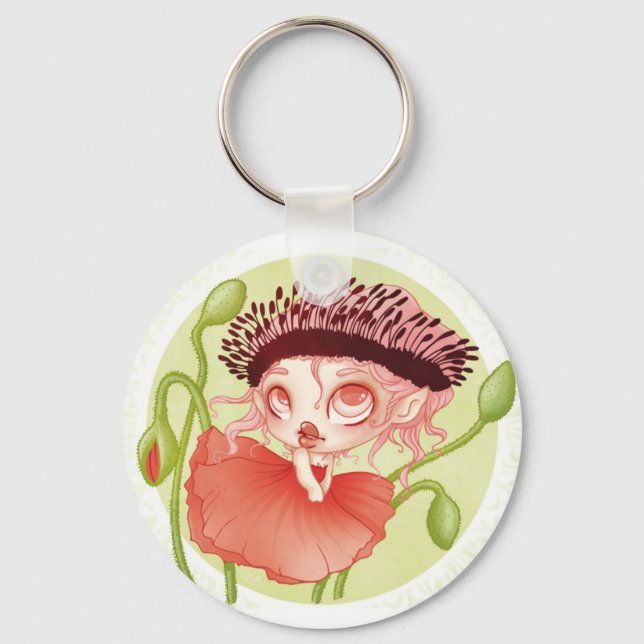 Lou Coquelicot Schlüsselanhänger (Vorderseite)