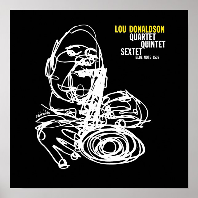 Lou Donaldson Jazz Vintage Poster (Vorne)