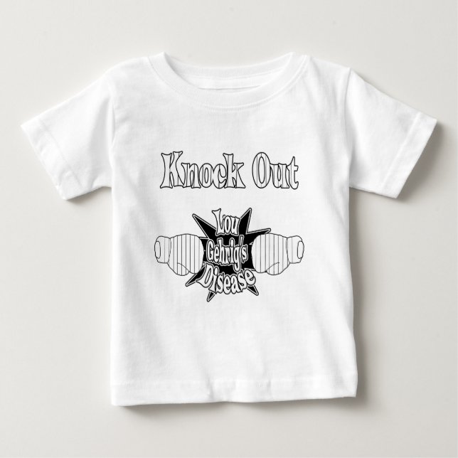 Lou-Gehrig-Krankheit Baby T-shirt (Vorderseite)